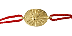 Medaille de bapteme / pendentif Bracelet cordon Soleil Maman