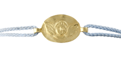 Medaille de bapteme / pendentif Bracelet cordon Ange