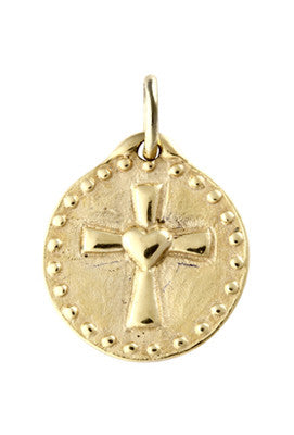 Medaille de bapteme / pendentif Croix de la Charité