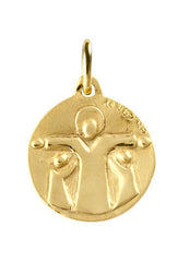 Medaille de bapteme / pendentif Trinité