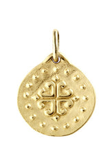 Medaille de bapteme / pendentif Croix aux 4 Coeurs