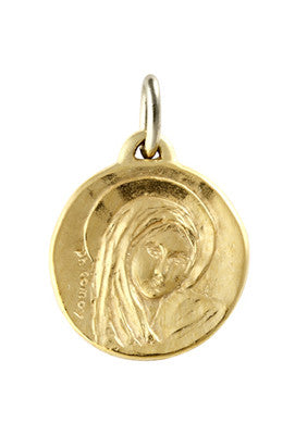 Medaille de bapteme / pendentif Vierge Tendresse