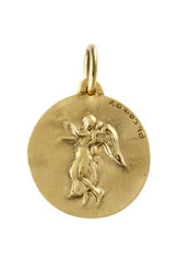 Medaille de bapteme / pendentif Ange de Plain Pied