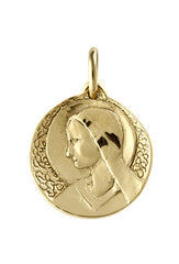 Medaille de bapteme / pendentif Vierge de Profil