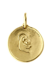 Medaille de bapteme / pendentif Cachet Vierge à l'enfant