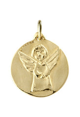 Medaille de bapteme / pendentif Ange Croix de Malte