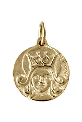 Medaille de bapteme / pendentif Vierge Couronnée